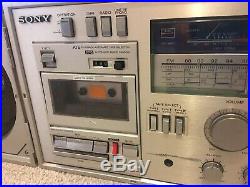 Vintage Sony CFS 88L Ghettoblaster Boombox Stereo Cassette Recorder 1980s