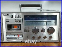 Vintage Sony CFS-88S FM Radio & Cassette Player/Recorder Stereo Folding Boombox