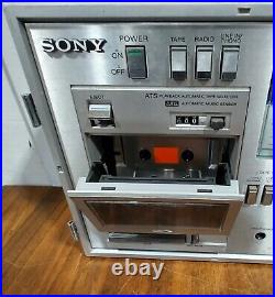 Vintage Sony CFS-88S FM Radio & Cassette Player/Recorder Stereo Folding Boombox