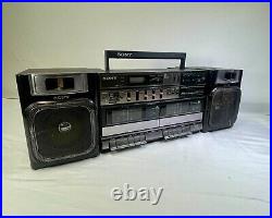 Vintage Sony CFS-W500 Boombox Stereo Cassette Player AM FM Radio Recorder