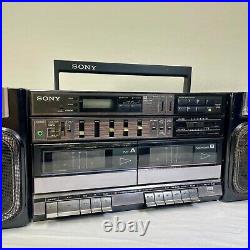 Vintage Sony CFS-W500 Boombox Stereo Cassette Player AM FM Radio Recorder