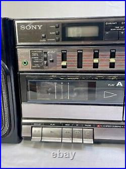 Vintage Sony CFS-W500 Boombox Stereo Cassette Player AM FM Radio Recorder