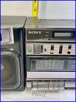 Vintage Sony CFS-W500 Boombox Stereo Cassette Player AM FM Radio Recorder