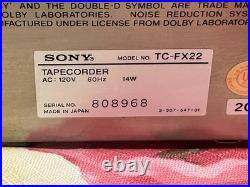 Vintage Sony Cassette Deck Player Recorder Stereo TC-FX22 Japan Dolby VIDEO