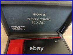 Vintage Sony Cassette-corder Tc-150 Cassette Player Recorder Korea