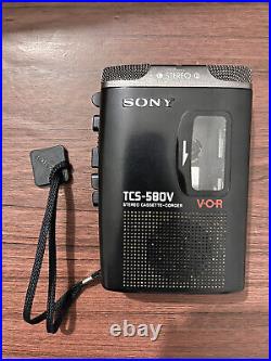 Vintage Sony Dictation Machine Cassette Voice Recorder VGC (TCS-580V)