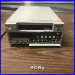 Vintage Sony Digital Video Cassette Recorder DST-20 DVCAM Powers On Untested