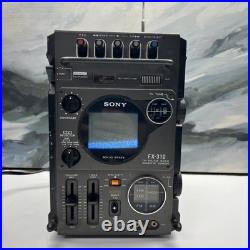 Vintage Sony FX-310 Portable Analog TV & Radio Receiver Cassette Recorder WORKS