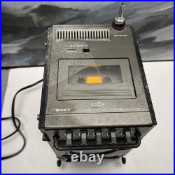 Vintage Sony FX-310 Portable Analog TV & Radio Receiver Cassette Recorder WORKS