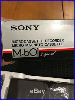 Vintage Sony M 601 Micro Cassette Recorder Player NEVER USED