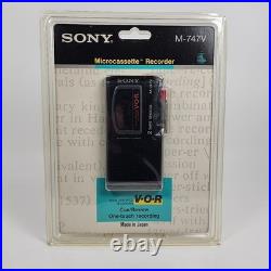 Vintage Sony M-747V Microcassette Voice Recorder withVOR Voice Operated Recording