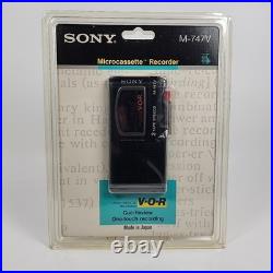 Vintage Sony M-747V Microcassette Voice Recorder withVOR Voice Operated Recording