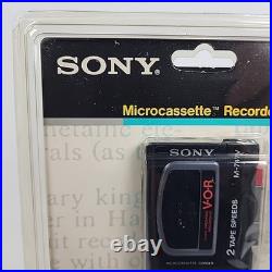 Vintage Sony M-747V Microcassette Voice Recorder withVOR Voice Operated Recording