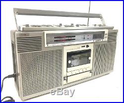 Vintage Sony Model CFS-D7 Stereo Cassette Recorder Speaker Boombox AS IS