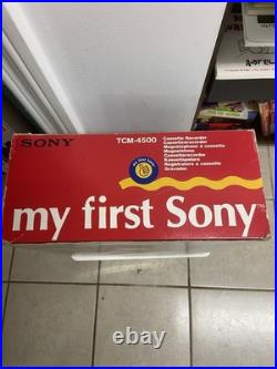 Vintage Sony'My First Sony' TCM-4500 Cassette Player Recorder New In Box
