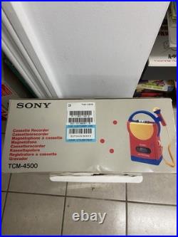 Vintage Sony'My First Sony' TCM-4500 Cassette Player Recorder New In Box