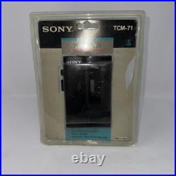 Vintage Sony Pressman Cassette Recorder TCM-71 New Sealed VOR Speaker 1991 Japan
