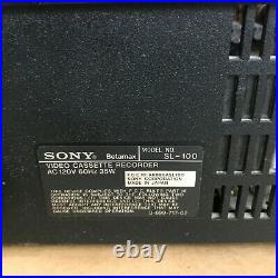 Vintage Sony SL-100 Super Betamax Tape Player Video Cassette Recorder READ