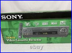 Vintage Sony SLV-N500 VHS VCR Player Hi Fi Stereo Video Cassette Recorder With Box