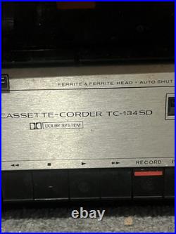 Vintage Sony Stereo Cassette Recorder TC 134 SD Tested
