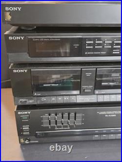 Vintage Sony Stereo System Stack PS-LX285 TA-AX285 TC-W285 ST-JX285 Untested NR