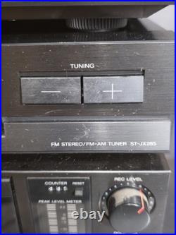 Vintage Sony Stereo System Stack PS-LX285 TA-AX285 TC-W285 ST-JX285 Untested NR
