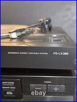 Vintage Sony Stereo System Stack PS-LX285 TA-AX285 TC-W285 ST-JX285 Untested NR