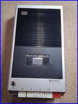 Vintage Sony TC-100 Portable Tape Deck Cassette Tapecorder, Microphone & Cases
