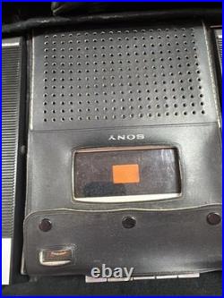 Vintage Sony TC-124 Stereo Cassette-Recorder with Speakers & More TESTED