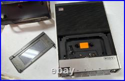 Vintage Sony TC-124 Stereo Cassette-Recorder with Speakers & More TESTED