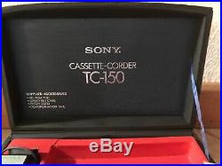 Vintage Sony TC-150 Portable Cassette Recorder