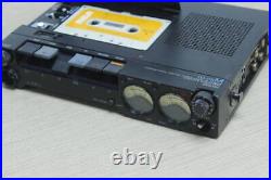 Vintage Sony TC-D5M Portable Stereo Cassette Walkman Recorder Black Working