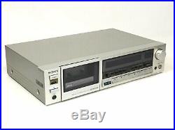 Vintage Sony TC-K555 Stereo Cassette Deck Tapecorder Recorder 3-Head Tested