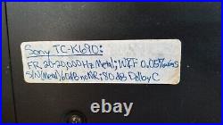 Vintage Sony TC-K690 3-Head Dual Capstan Cassette Deck Parts or Repair Used