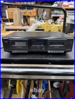 Vintage Sony TC-WE305 Dolby Dual Cassette Tape Deck Dubbing Recorder 5 NEW BELTS