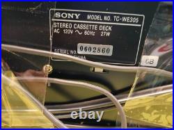 Vintage Sony TC-WE305 Stereo Cassette Deck Dual Cassette Recorder