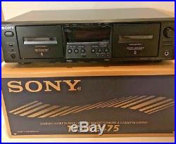 Vintage Sony TC-WE475 Dual Stereo Cassette Double Deck Tape Player Recorder NEW