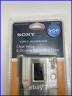 Vintage Sony TCM-200DV Handheld Cassette Voice Recorder Dictation VOR NOS Sealed