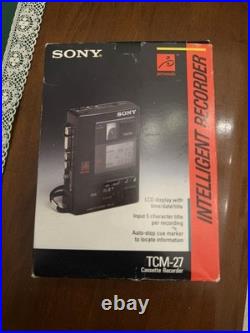 Vintage Sony TCM-27 Intelligent Recorder New Old Stock / Complete Set