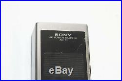Vintage Sony TCM-5000 Pro Cassette Tape Recorder, Case, Strap, AC Adapter, Mic +