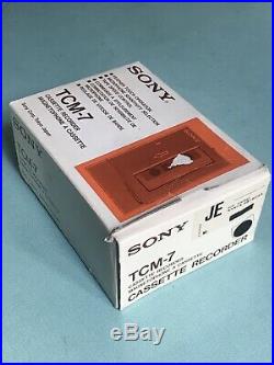 Vintage Sony TCM-7 Cassette-Corder Recorder New In Box