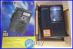 Vintage Sony TCM-S63 Hanheld Cassette Recorder