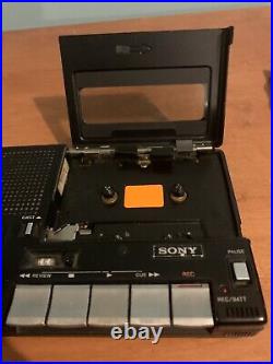 Vintage Sony Tc 1100t Cassette Recorder With Digital Quartz Clock Rare