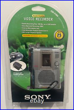 Vintage Sony Tcm-210dv Standard Cassette Voice Recorder-new In Package Vintage Sony Tcm-210dv Standard Cassette Voice Recorder-new In Package