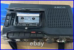 Vintage Sony Tcm-5000ev Three Head Cassette-corder With Black Cover, Works
