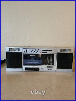 Vintage Sony Transound FM/AM Stereo Cassette Recorder Boombox CFS-3000-Tested