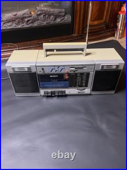 Vintage Sony Transound FM/AM Stereo Cassette Recorder Boombox CFS-3000 Tested