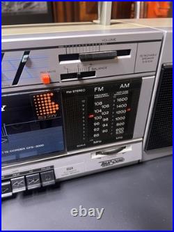 Vintage Sony Transound FM/AM Stereo Cassette Recorder Boombox CFS-3000 Tested