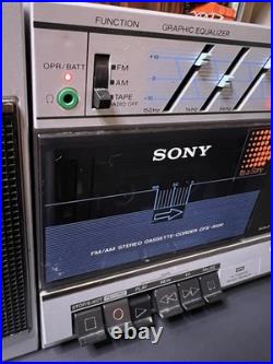 Vintage Sony Transound FM/AM Stereo Cassette Recorder Boombox CFS-3000 Tested