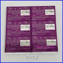Vintage Sony UCX 60 Cassette Lot Of 6 Taped New Factory Sealed Made In Japan